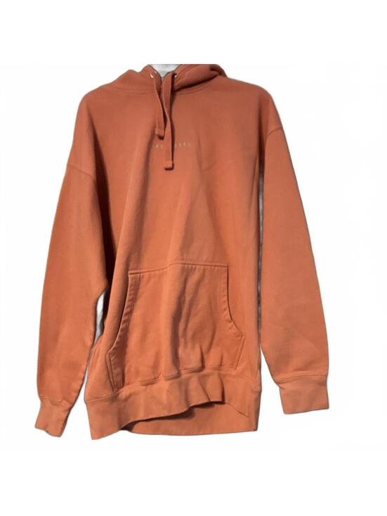 Cotton Heritage Tops - Rust Pullover Women's Hoodie Never Abandoned Religious Graphic XL Long Sleeve